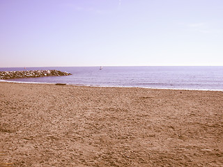 Image showing Retro looking Beach picture
