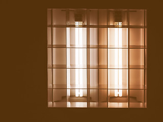 Image showing  Fluorescent lamp vintage