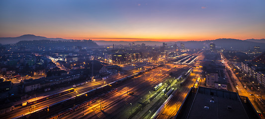 Image showing Panorama of Ljubljana, Slovenia, Europe.