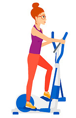 Image showing Woman making exercises.