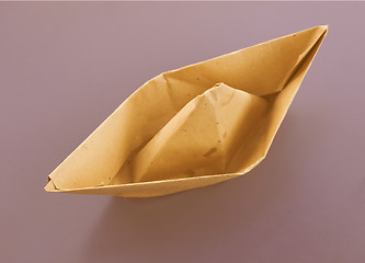 Image showing  Paper boat vintage