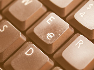 Image showing  Computer keyboard vintage