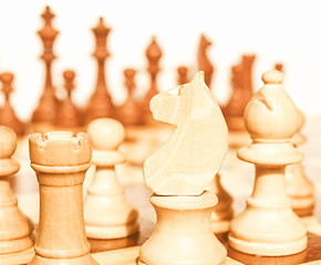 Image showing  Chessboard vintage