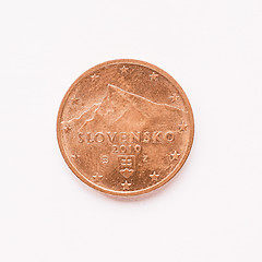 Image showing  Slovak 2 cent coin vintage