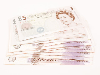 Image showing  Pound note vintage