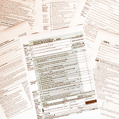 Image showing  Tax forms vintage