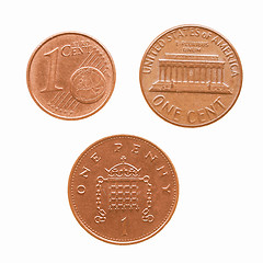 Image showing  Coin isolated vintage