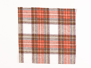 Image showing  Tartan fabric sample vintage