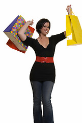 Image showing Happy shopper
