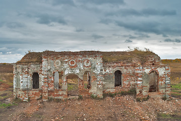 Image showing Broken church in Romanovo village. Tyumen region