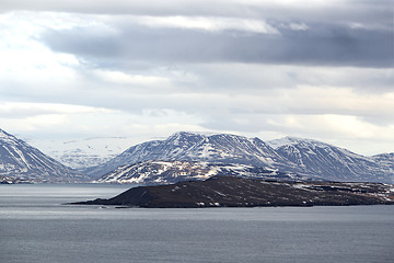 Image showing Impressive mountain landscape, North Iceland