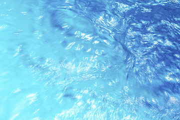 Image showing Closeup of blue water