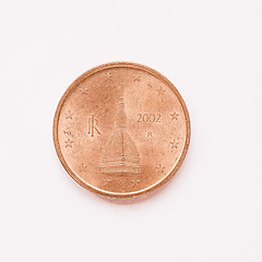 Image showing  Italian 2 cent coin vintage