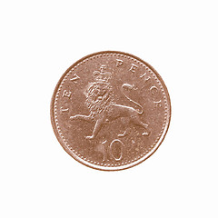 Image showing  Coin isolated vintage