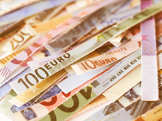 Image showing  Euro note vintage