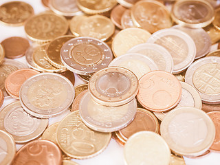 Image showing  Euro coin vintage