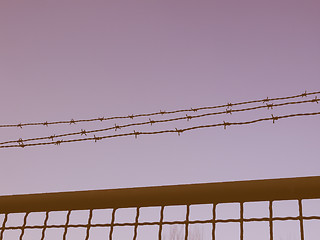 Image showing  Barbed wire vintage