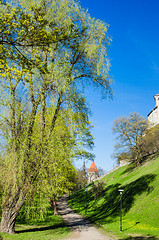 Image showing Park in Tallinn, a beautiful spring day