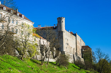 Image showing View of the Toompea in Tallinn, a beautiful spring day