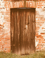 Image showing  Old door vintage