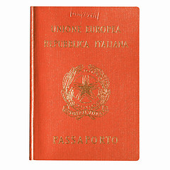 Image showing  Italian passport vintage