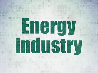Image showing Industry concept: Energy Industry on Digital Paper background