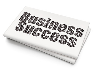 Image showing Finance concept: Business Success on Blank Newspaper background