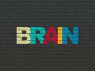 Image showing Health concept: Brain on wall background