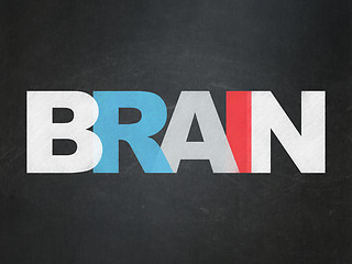 Image showing Health concept: Brain on School Board background