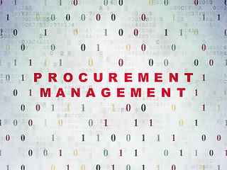 Image showing Finance concept: Procurement Management on Digital Paper background