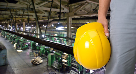 Image showing Worker with safety helmet 