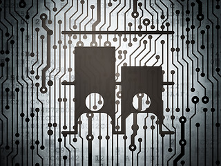Image showing Political concept: circuit board with Election