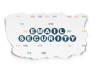 Image showing Privacy concept: Email Security on Torn Paper background