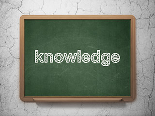 Image showing Education concept: Knowledge on chalkboard background