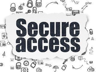 Image showing Security concept: Secure Access on Torn Paper background