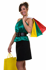 Image showing Fashionable shopper