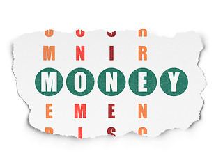 Image showing Money concept: Money in Crossword Puzzle