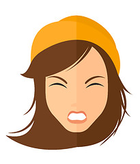 Image showing Screaming aggressive woman.