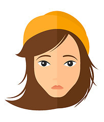 Image showing Young depressed woman.