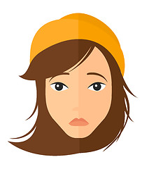 Image showing Young depressed woman.