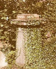 Image showing  Gothic tomb vintage