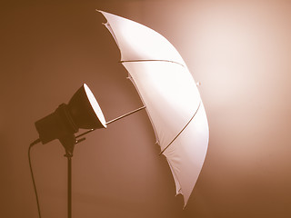 Image showing  Light umbrella vintage