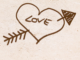 Image showing  Love heart vintage