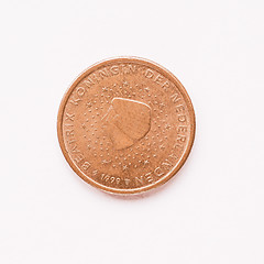 Image showing  Dutch 2 cent coin vintage