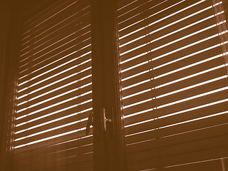 Image showing  Window blinds vintage