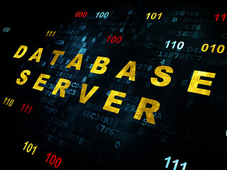 Image showing Software concept: Database Server on Digital background