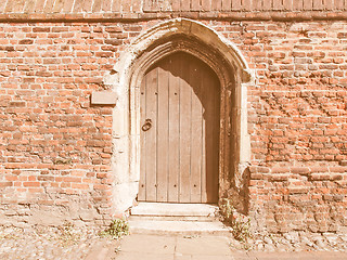 Image showing  Old door vintage