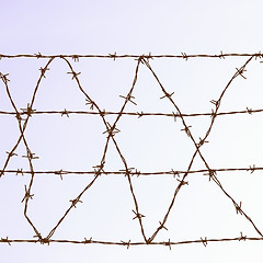Image showing  Barbed wire vintage