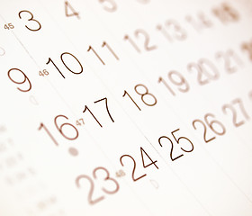 Image showing  Calendar vintage