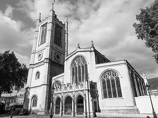 Image showing Black and white St Margaret Church in London